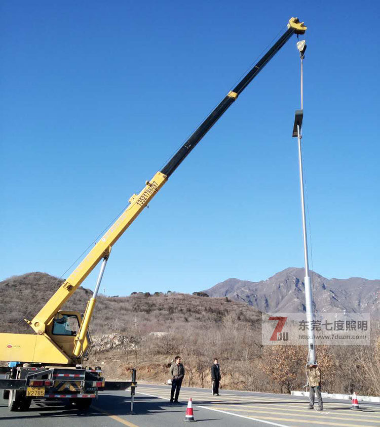 东莞向日葵视频下载黄照明道路路灯安装现场图片